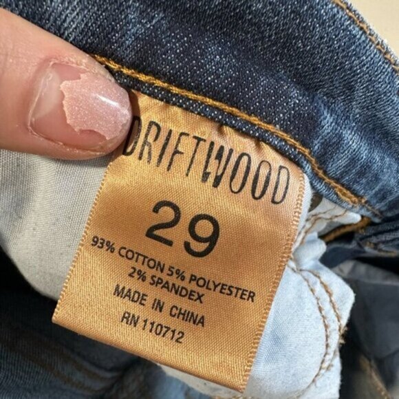 LIKE NEW- DRIFTWOOD COLETTE TASSEL HEM BOHO JEANS - Picture 7 of 9